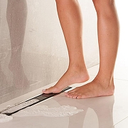 Душевой лоток Pestan Confluo Premium Line 950 Black Glass 13000351 с двухсторонней решеткой Хром матовый Черный глянецевый-9