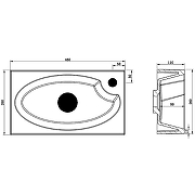 Мини-раковина BelBagno Pietra Mini 46 BB-460-PM-LVB Белая-2