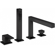 Смеситель на борт ванны Cezares PORTA-BVDM4-NOP Черный матовый