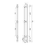 Электрический полотенцесушитель Margaroli Armonia 9616CRB-1650 Хром-1