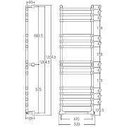 Электрический полотенцесушитель Margaroli Sole 5144714CRNB Хром-1