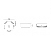 Раковина накладная Isvea Infinity 36 10NF65036-2N Черная матовая-5