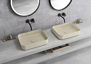 Раковина накладная Isvea Infinity 50 10NF65050-2K Слоновая кость матовая-4