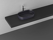 Раковина накладная Isvea Infinity 55 10NF65055-2C цвет Антрацит матовый-3