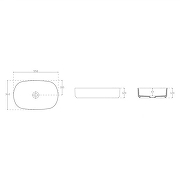 Раковина накладная Isvea Infinity 55 10NF65055-2C цвет Антрацит матовый-4