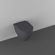 Унитаз подвесной Isvea Infinity 10NF02001-2C Антрацит матовый без сиденья-3