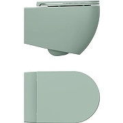 Унитаз подвесной Isvea Infinity 10NF02001-2T Мятно-зеленый матовый без сиденья-2
