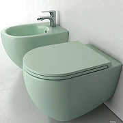 Унитаз подвесной Isvea Infinity 10NF02001-2T Мятно-зеленый матовый без сиденья-4
