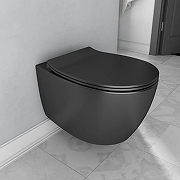 Унитаз подвесной Isvea Sentimenti Neo 10AR02010-2N Черный матовый без сиденья-2