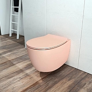 Унитаз подвесной Isvea Sentimenti Neo 10AR02010-2S Лососевый матовый без сиденья-3