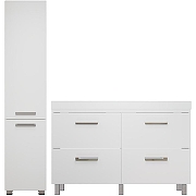 Тумба под раковину Vigo Hilton 2-125 Белая-2