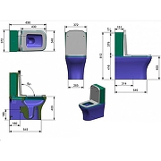 Унитаз компакт Bocchi Scala 1480-064-0129 без бачка и сиденья-2