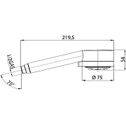 Ручной душ Bossini Cylindrica B00162.030 Хром-2