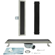 Душевой лоток ALMAes Laguna 80 LG80BL с Черной решеткой-5