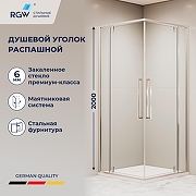 Душевой уголок RGW Stilvoll SV-33 80х80 06323388-11 профиль Хром стекло прозрачное