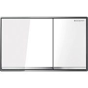 Кнопка смыва для инсталляции Geberit Omega 60 115.081.SI.1 Белая Хром глянцевый