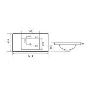 Тумба с раковиной Orange Li-100Tub+Ra подвесная Черная матовая-9