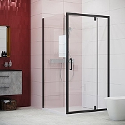 Душевая дверь Creto Astra 140 121-WTW-140-C-B-6 (260067) профиль Черный матовый стекло прозрачное-1