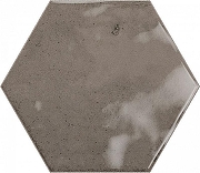 Керамическая плитка Ceramica Ribesalbes Hope Espresso Hex Glossy PT03130 настенная 15x17,3 см
