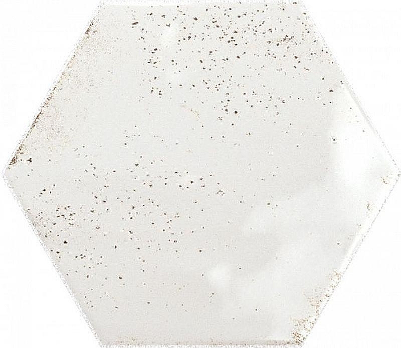 Керамическая плитка Ceramica Ribesalbes Hope White Hex Glossy PT03126 настенная 