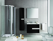 Шкаф пенал Roca Victoria Nord Black Edition 30 ZRU9000095 подвесной Черный-1