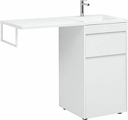 Тумба с раковиной Aquanet Токио 110 R 239299 с бельевой корзиной Белая-5