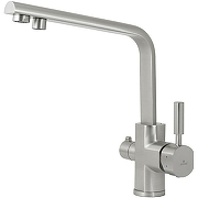 Смеситель для кухни Kaiser Decor БР40144-5 с фильтром Серебро-1