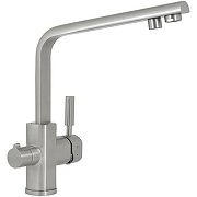 Смеситель для кухни Kaiser Decor БР40144-5 с фильтром Серебро-2