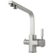 Смеситель для кухни Kaiser Decor БР40144-5 с фильтром Серебро-3