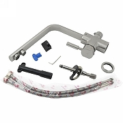 Смеситель для кухни Kaiser Decor БР40144-5 с фильтром Серебро-7