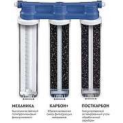 Смеситель для кухни Kaiser Decor БР40144-5 с фильтром Серебро-10