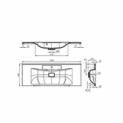 Раковина BelBagno 120 BB1200/450-LV-MR-PR Белая-3