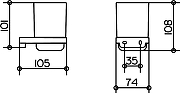 Стакан для ванной комнаты Keuco Collection Moll 12750 019000 Хром-2