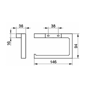 Держатель для туалетной бумаги Keuco Edition 11 11162 010000 Хром-6