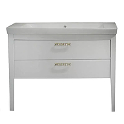Тумба с раковиной Azario Verona 105 CS00058287 Белая с золотыми ручками