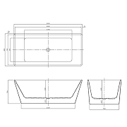 Акриловая ванна Azario Lincoln 170x80 LIN17080 без гидромассажа-8