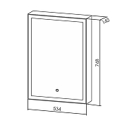 Зеркальный шкаф Azario Киото 50 LED-00002357 с подсветкой Белый-5