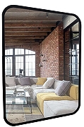 Зеркало Azario Мальта-лофт 60 ФР-00002427 Черное