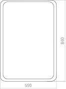 Зеркало Azario Мальта-лофт 60 ФР-00002427 Черное-3