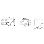 Унитаз Azario Fora AZ-0017 E-R подвесной с сиденьем Микролифт-9