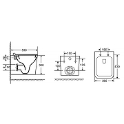 Унитаз Azario Mona AZ-0057 подвесной с сиденьем Микролифт-16