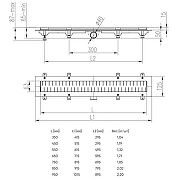 Душевой лоток Azario AZ-CH 650 M с решеткой Medium-5