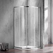 Душевой уголок Azario Milton 90х90 AZ-ND2142 900 профиль Серебро стекло прозрачное-1