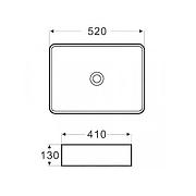 Раковина-чаша Azario 52 AZ-2074B Белая-2