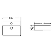 Раковина Azario 50 AZ-2173-S Белая-6
