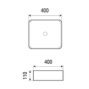 Раковина-чаша Azario 40 AZ-2179 Белая-3