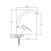 Смеситель для кухни Cron CN4170-2 Хром-1