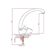 Смеситель для кухни Cron CN4114 Хром-1