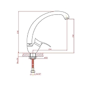 Смеситель для кухни Cron CN4114-2 Хром-1