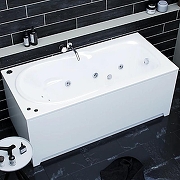 Акриловая ванна Aquatek Леда 170х80 LED170-0000052 без гидромассажа с фронтальной панелью с каркасом (разборный) со слив-переливом (справа)-2